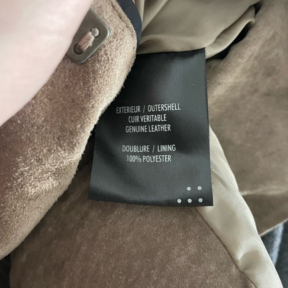 SOIA AND KYO- 100% suede tan moto style jacket - Picture 5 of 5